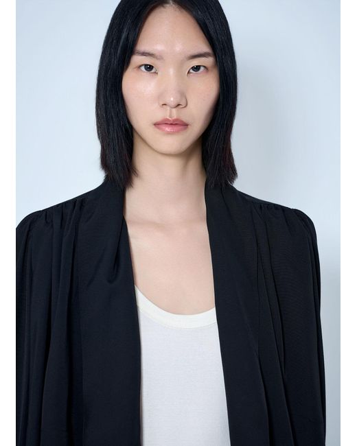 Chloé Blue Chloé Gathered Cropped Jacket