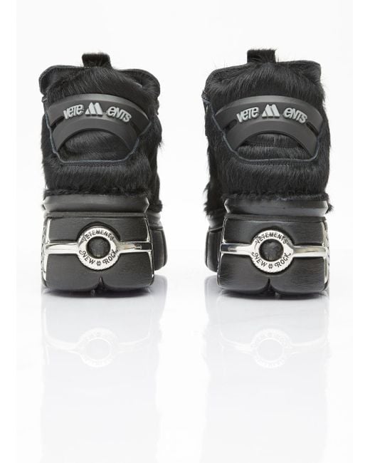 Vetements X New Rock Platform Sneakers in Black | Lyst Vetements X New Rock Platform Sneakers in Black | Lyst