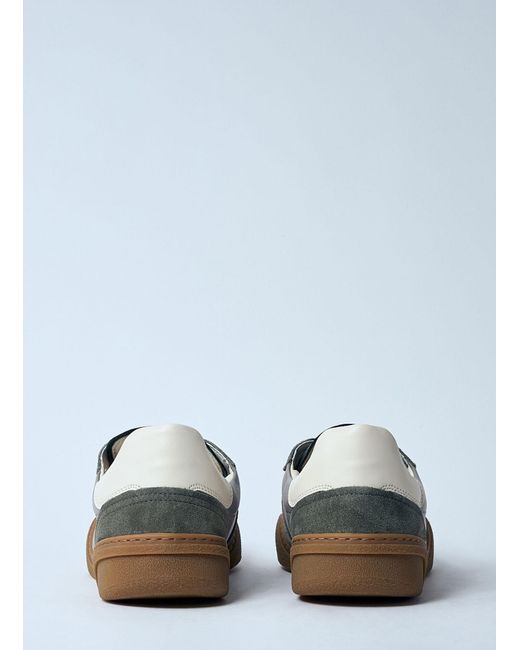Acne Blue Leather Low-Top Sneakers for men