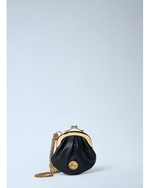 Chloé Blue Micro Horse Coin Purse On-Chain