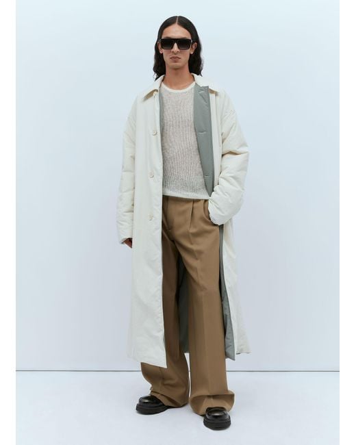 Gucci Gray Lightweight Matte Coat for men