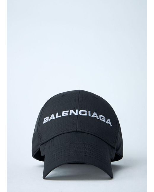 Balenciaga Blue Logo Motif Baseball Cap for men
