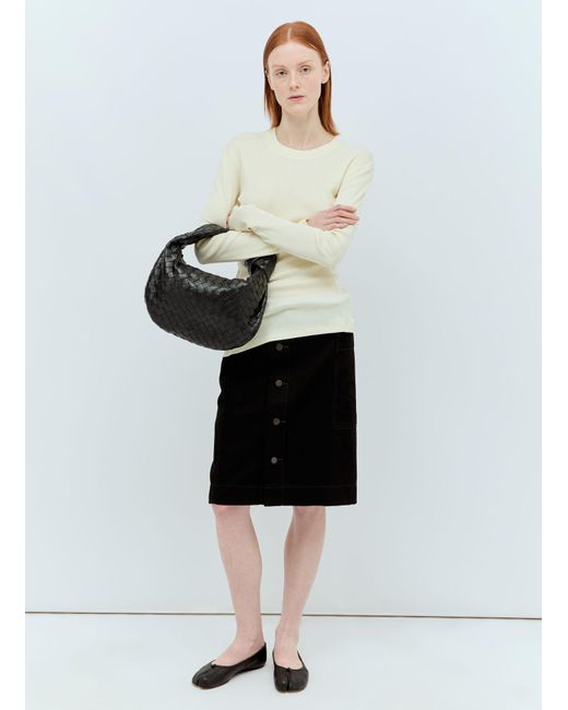 Lemaire Black Belted Apron Skirt