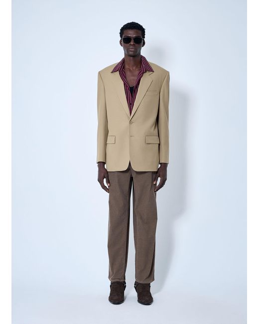 Saint Laurent Natural Yves Wool Blazer for men