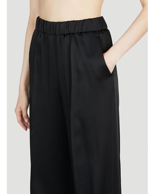 Jil Sander Black Split Cuff Pants