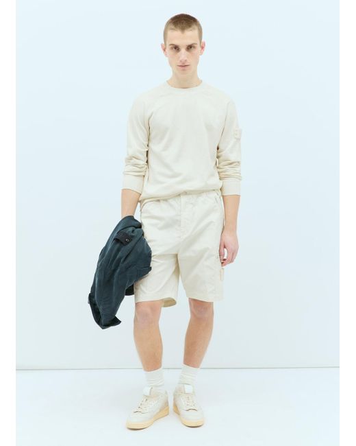 Stone Island Natural Ghost Shorts for men