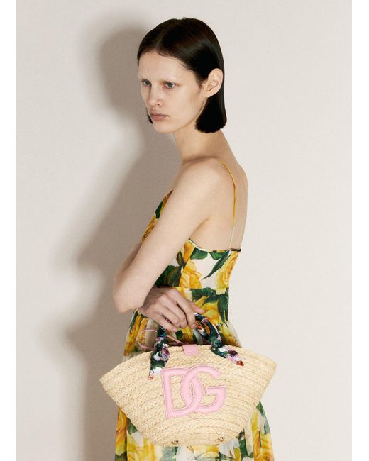 Dolce & Gabbana Natural Small Kendra Tote Bag