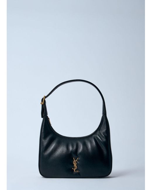 Saint Laurent Blue Mini Hobo Shoulder Bag