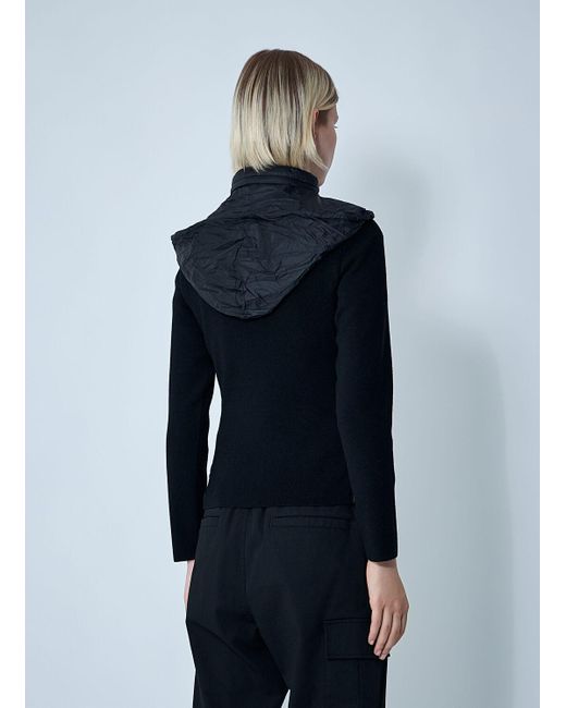 Moncler Blue Wool-Blend Cardigan