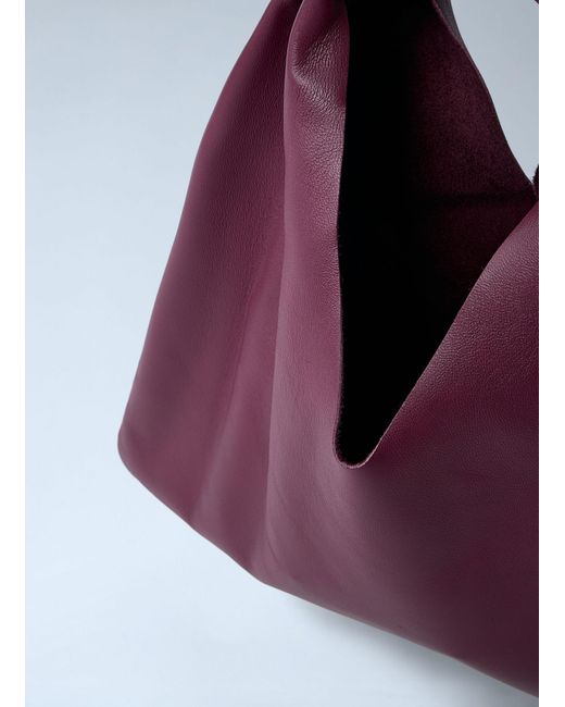 The Row Purple Small Bindle Shoulder Bag