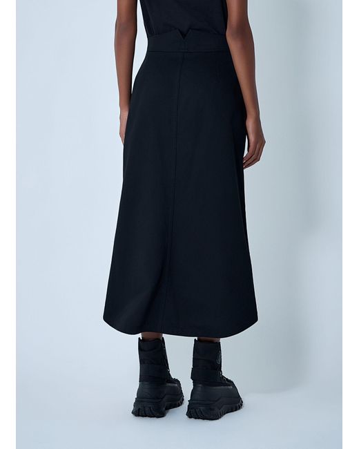 Moncler x Edward Enninful Blue Zip-Up Midi Skirt