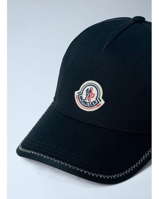 Moncler Blue Baseball Logo Cap for men