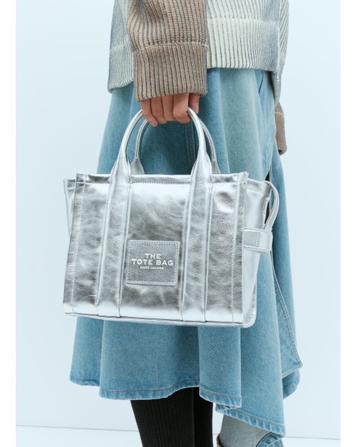 Marc Jacobs Metallic Small Tote Bag in Blue Lyst