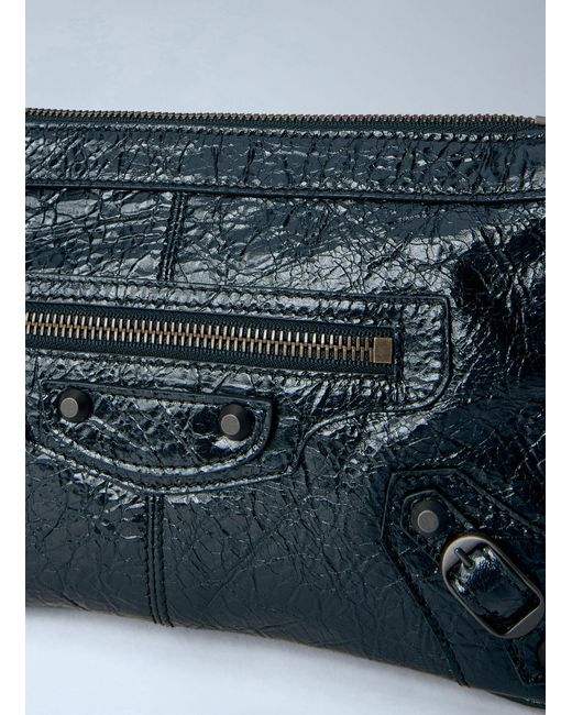 Balenciaga Blue Le City Moto Mini Bag