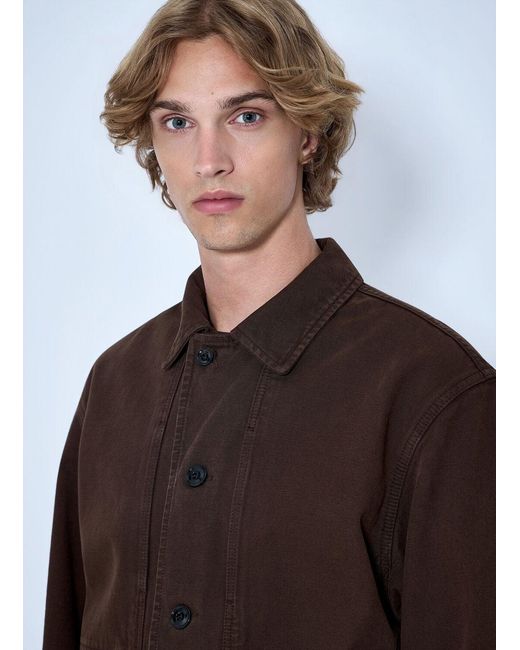 Lemaire Brown Boxy Jacket for men