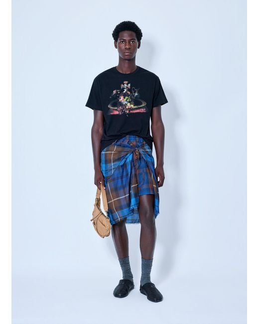 Vivienne Westwood Blue Chippendale Boxing Shorts for men