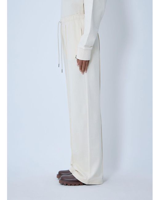 Moncler White Logo Motif Track Pants
