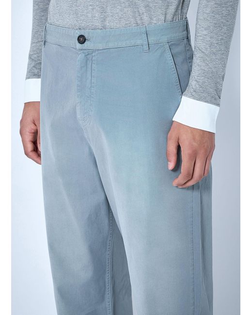 Miu Miu Blue Garment-Dyed Twill Pants