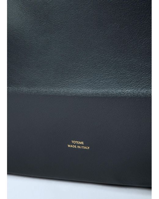 Totême Blue Roam Leather Tote Bag