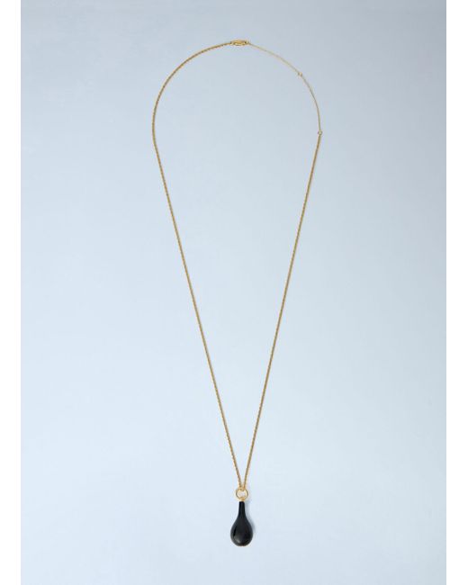 Totême Blue Medium Onyx Drop Necklace
