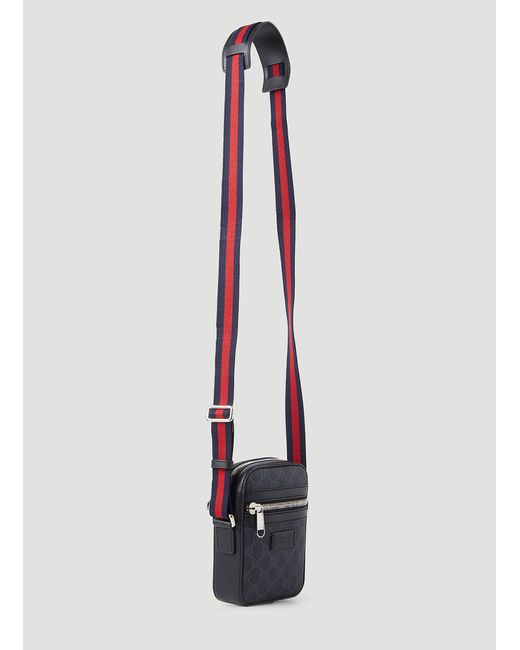 Gucci GG Supreme Crossbody Bag in Blue for Men Lyst