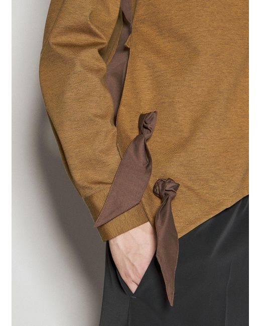Kiko Kostadinov Brown Rino Twisted Jersey Shirt for men
