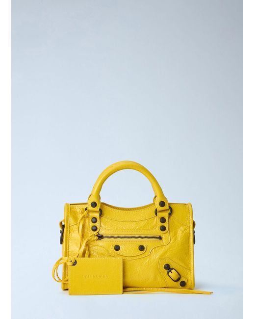 Balenciaga Yellow Le City Bag Mini