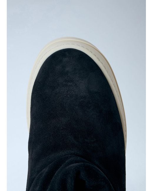 Rick Owens Blue Mega Bumper Platform Boots for men