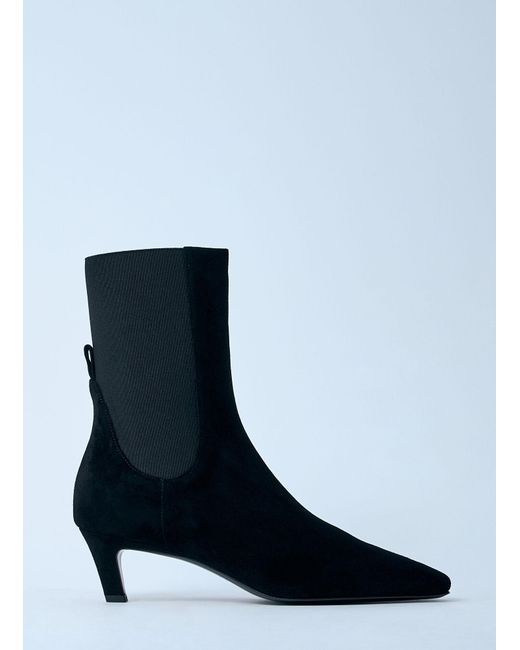 Totême Blue Suede Boots