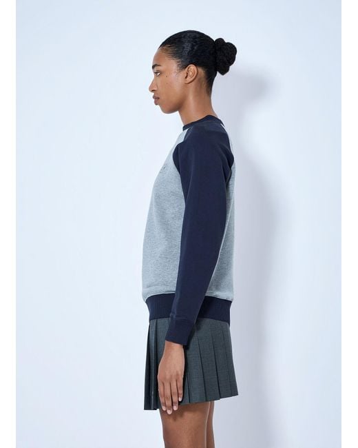 Miu Miu Blue Raglan Sleeve Sweatshirt