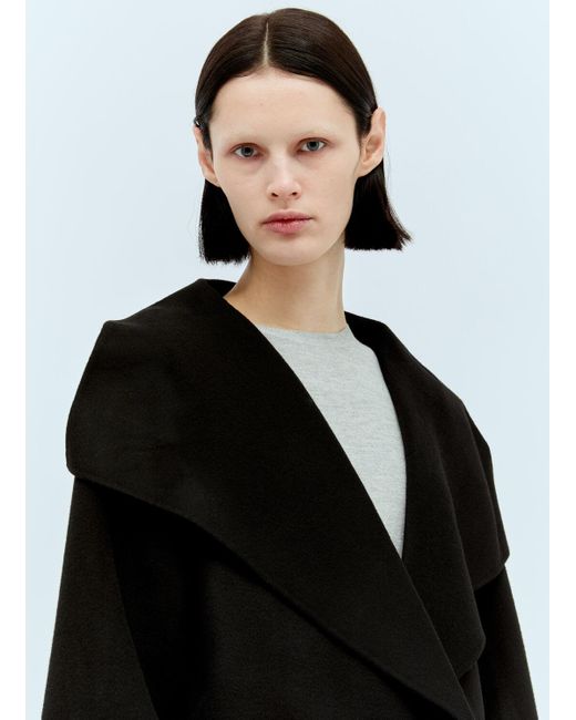 Totême  Black Signature Wool-cashmere Coat
