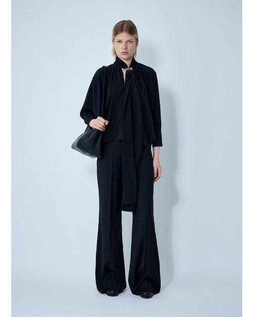 Max Mara Black Tailored Wool Pants