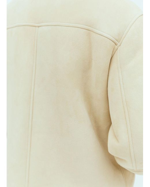 Stone Island Natural Real Leather Blouson Jacket for men