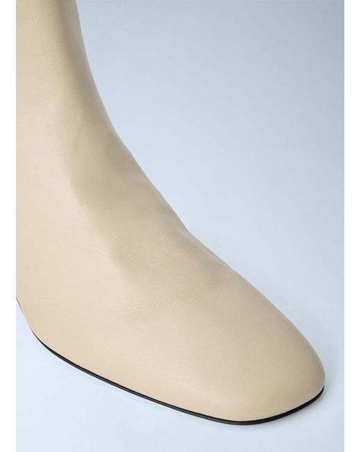 Totême White Soft Nappa Ankle Boots