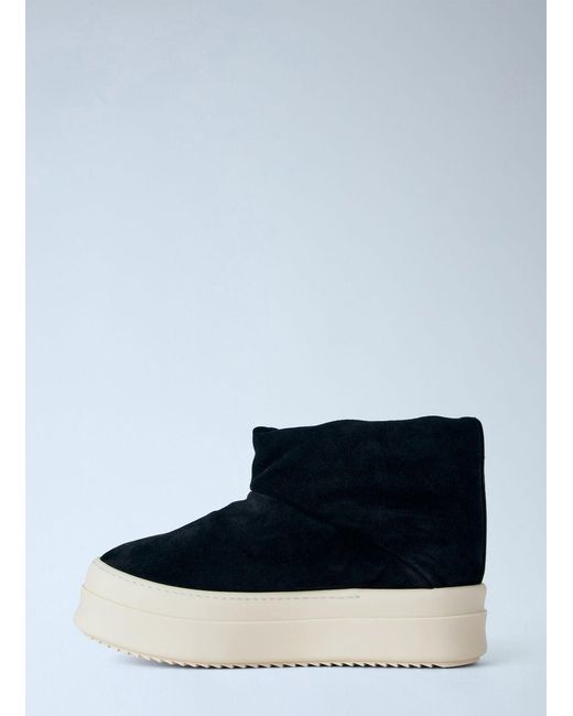 Rick Owens Blue Mega Bumper Platform Boots for men
