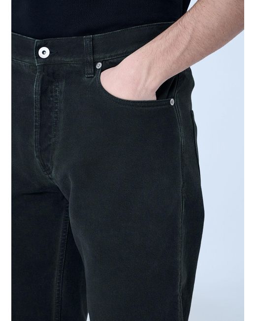 Burberry Blue Logo Patch Jeans for men