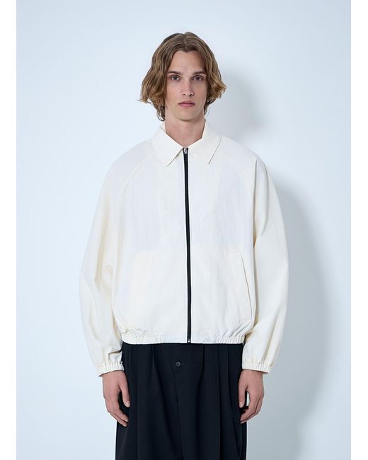 Jacquemus White Zip-Front Jacket for men