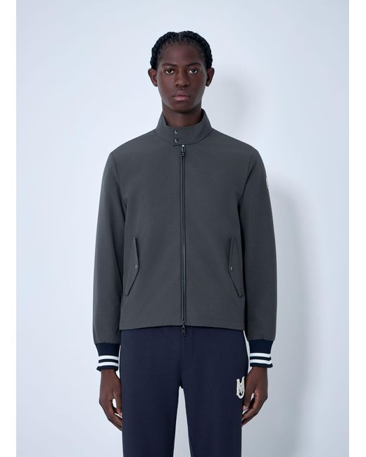 Moncler Blue Prieure Reversible Down Bomber Jacket for men