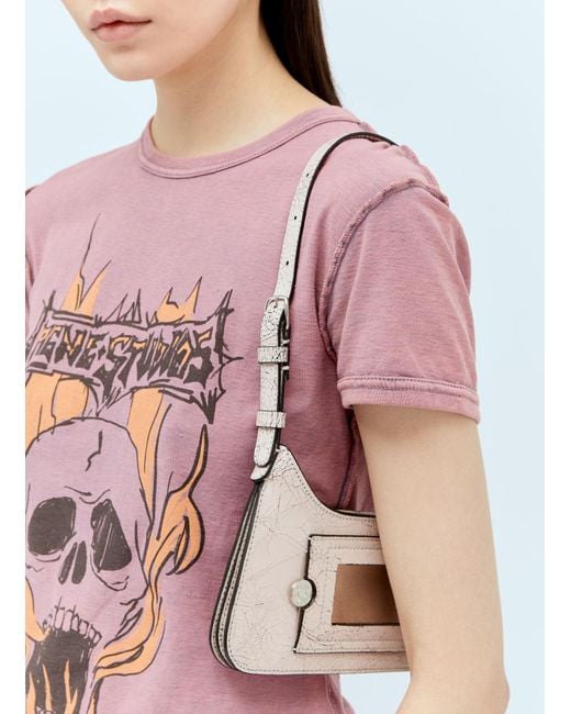 Acne Pink Platt Micro Shoulder Bag