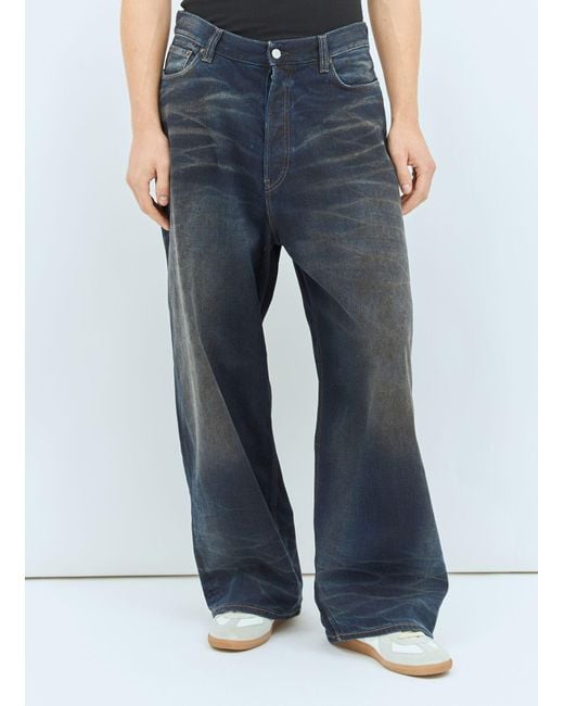 Acne Blue 2023M Wide Jeans for men