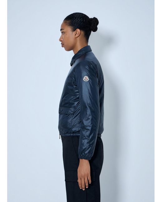 Moncler Blue Lanset Packable Short Down Shirt Jacket