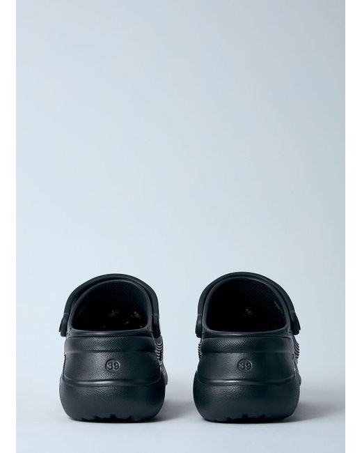 Balenciaga Blue Crocsâ„ Platform Mules