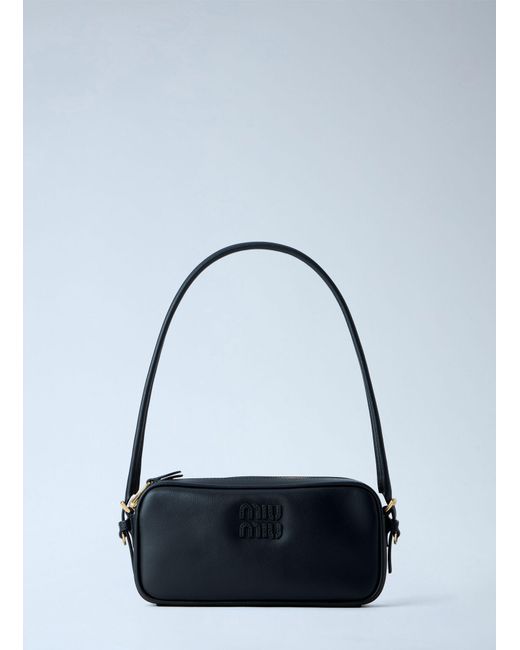 Miu Miu Blue Leather Shoulder Bag
