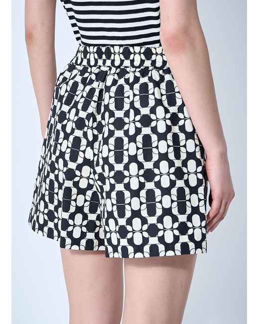 Moncler White Printed Shorts