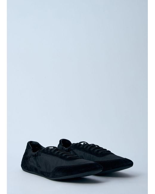 Prada Blue Collapse Re-Nylon And Suede Sneakers for men