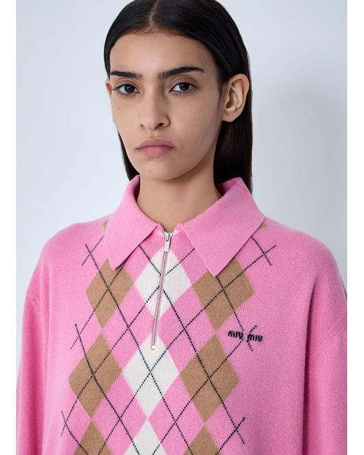 Miu Miu Pink Wool Sweater