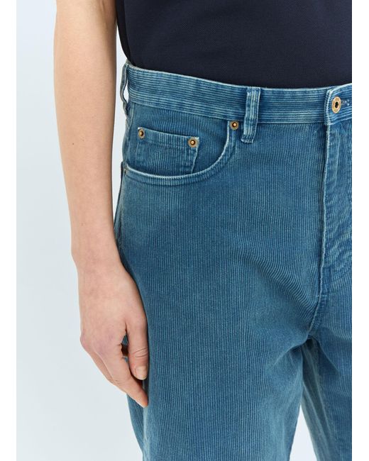 Miu Miu Blue Corduroy Pants