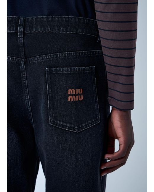 Miu Miu Blue Five-Pocket Jeans for men