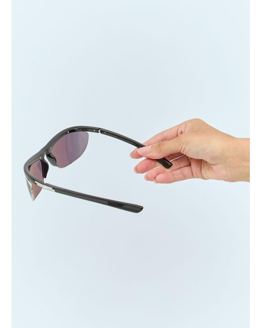 Bottega Veneta Black Speed Rectangular Sunglasses