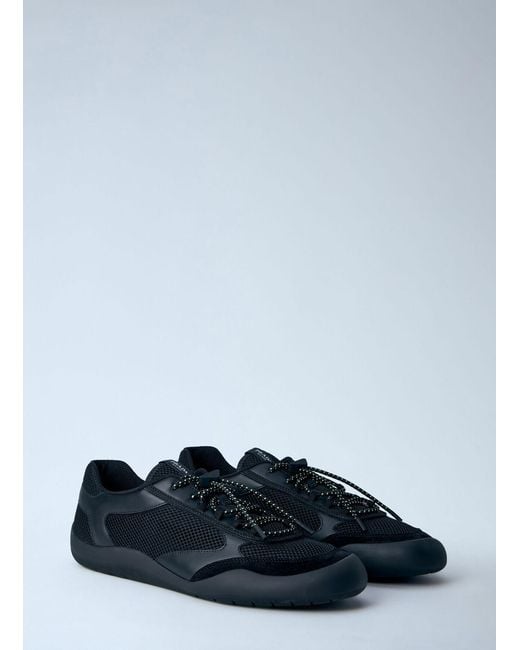 Prada Black Speedrock Mesh Panel Sneakers for men
